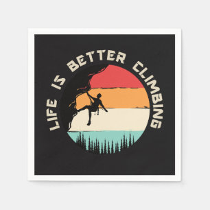 Funny Climbing  Napkin
