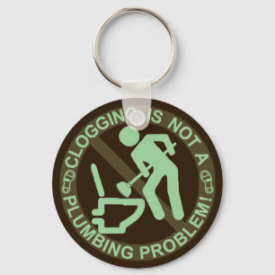 Funny Clogger Clogging Green Key Ring