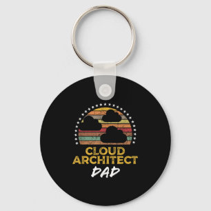 Funny Cloud Architect Dad, Data Centre Tech Quote Key Ring