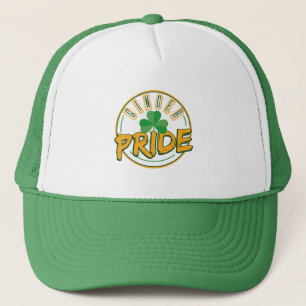 Funny Clover Leaf St Patricks Day Ginger Pride Trucker Hat