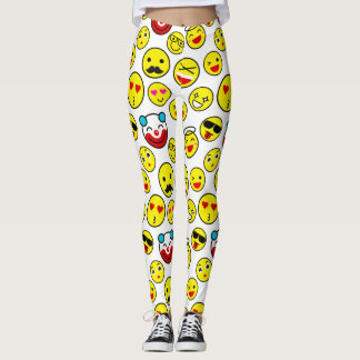 funny clown emojis leggings