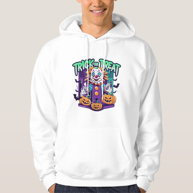 Funny Clown Halloween  Hoodie (Front)