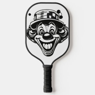 Funny Clown Logo – Upside-Down Cap & Tongue-Out Pickleball Paddle