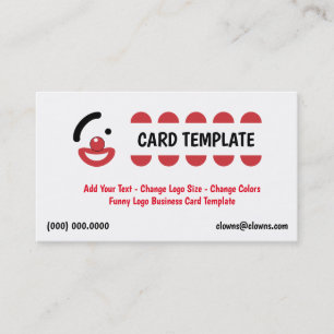 Funny Clown Logos Business Card