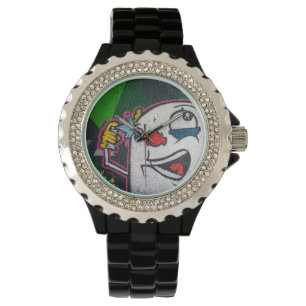 Funny Clown With White Face Watch
