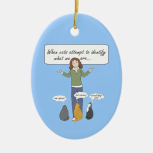Funny Clueless Kitties Ornament