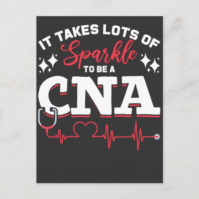 Funny CNA Nurse Certified Nursing Assistant Postcard (Front)