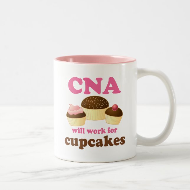 Funny CNA  or Certified Nursing Assistant Two-Tone Coffee Mug (Right)