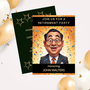 Funny Co-Worker Retirement Party  Invitation