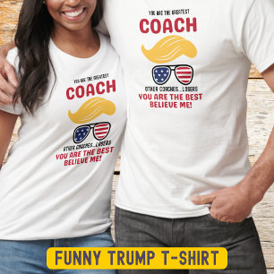 Funny Coach Patriotic Sunglasses Trump T-Shirt
