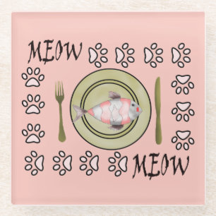 Funny coaster for cat lovers