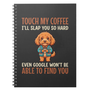 Funny Cockapoo Coffee Lover Notebook