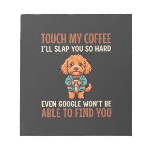 Funny Cockapoo Coffee Lover Notepad