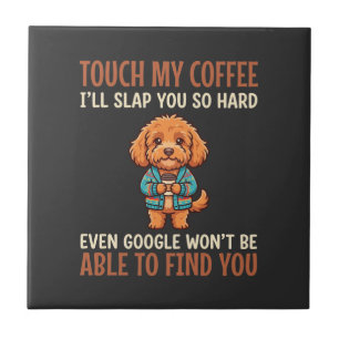 Funny Cockapoo Coffee Lover Tile
