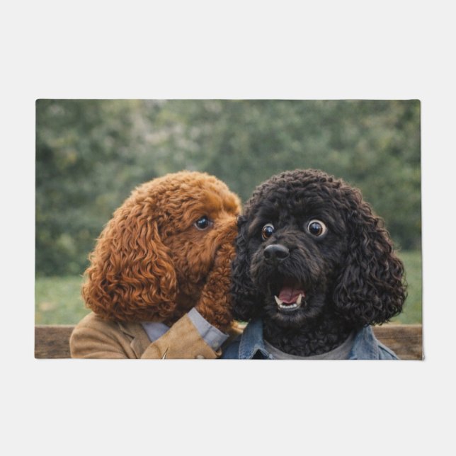 Funny Cockapoo Door Mat Dog Lover Welcome Mat (Front)