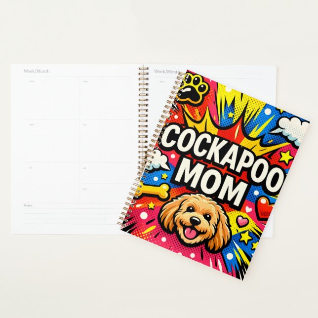 Funny Cockapoo Mom Planner (Display)