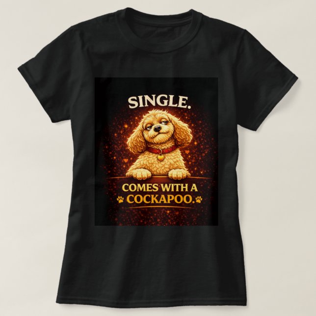 Funny Cockapoo T-Shirt | Singles gift (Design Front)