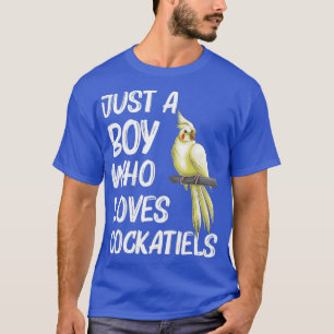 Funny Cockatiel Gift For Boys Kids Bird Parrot T-Shirt