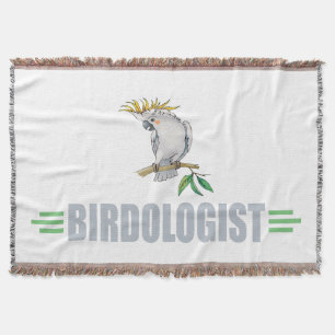 Funny Cockatiel Lover's Throw Blanket