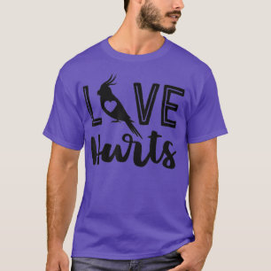 Funny Cockatiel Shirts For Women Kids Love Hurts