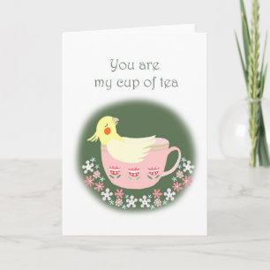 Funny Cockatiel Valetine's Day Anniversary Love Card