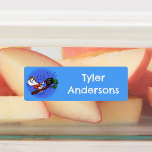 Funny cockatoo rock guitar cartoon personalised