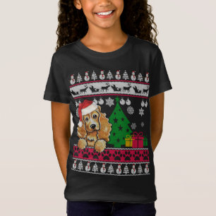 Funny Cocker Spaniel Christmas Ugly Sweater Dog Lo