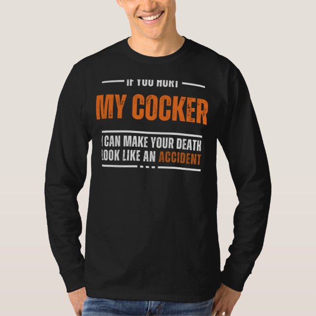 Funny Cocker Spaniel Lover Tee - Bold and Humourou (Front)