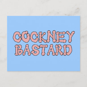 Funny cockney bastard postcard