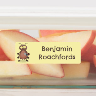 Funny cockroach cartoon character personalised