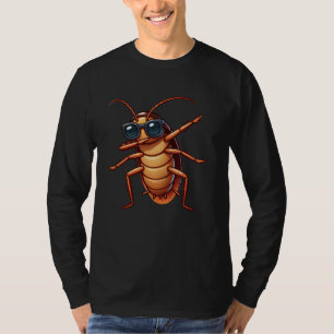 Funny Cockroach Sunglasses Dabbing Dance T-Shirt