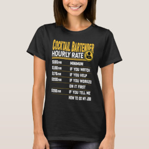 Funny Cocktail Bartender Bartending Mixologist Hou T-Shirt
