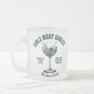 Funny Cocktail Lover Martini Party Gift Frosted Glass Coffee Mug