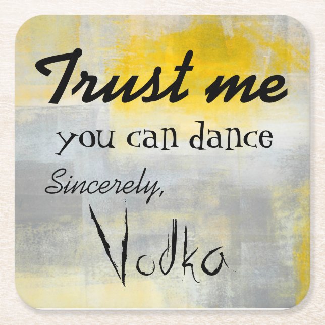 Funny Cocktail Paper Coasters (Front)