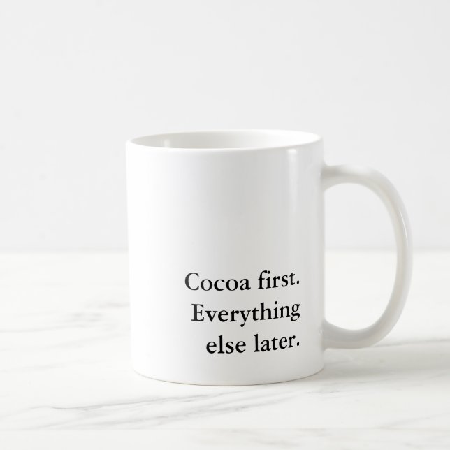Funny Cocoa Lover Christmas Holiday Introvert Coffee Mug (Right)