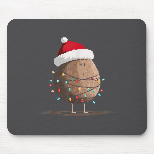 Funny Coconut Christmas Graphics Lights Lover  Mouse Mat (Front)
