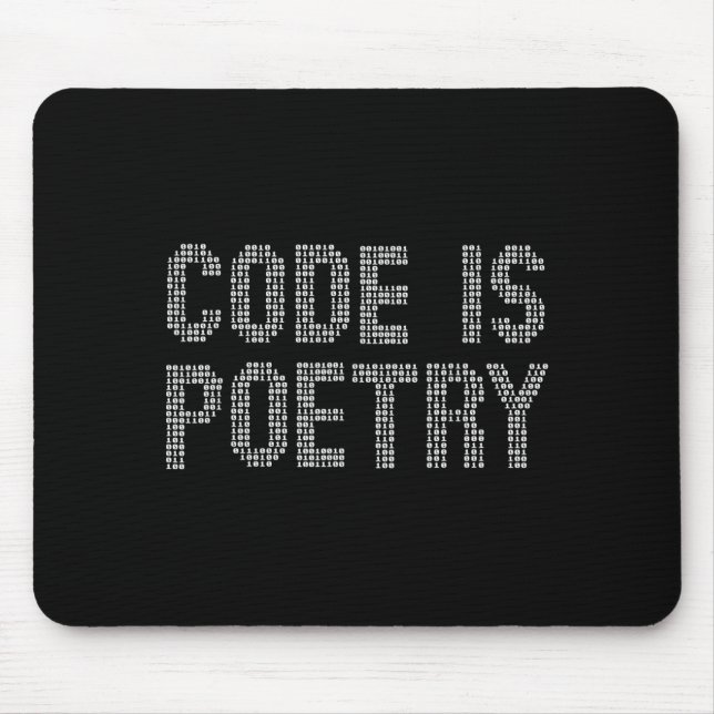 Funny Code Is Etry Saying Quote Programer Gift  Mouse Mat (Front)