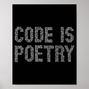 Funny Code Is Etry Saying Quote Programer Gift  Poster