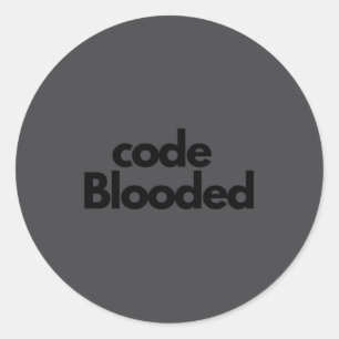 Funny Coder Computer Programmer  Classic Round Sticker