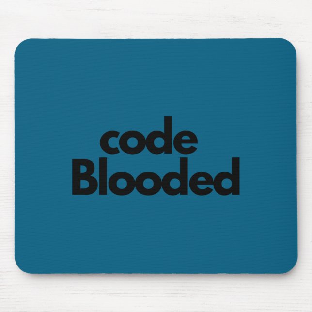 Funny Coder Computer Programmer  Mouse Mat (Front)