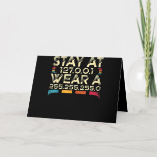 Funny Coding Engineer Meme Stay At 127.0.0.1 Holiday Card