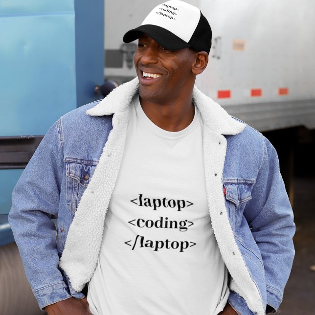 Funny Coding Laptop  T-Shirt (Creator Uploaded)