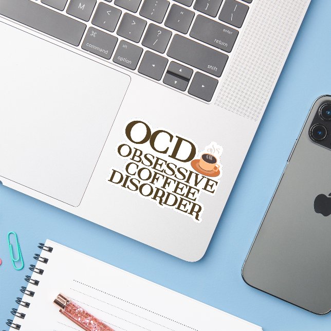 Funny Coffee Addict (Laptop w/ iPhone)