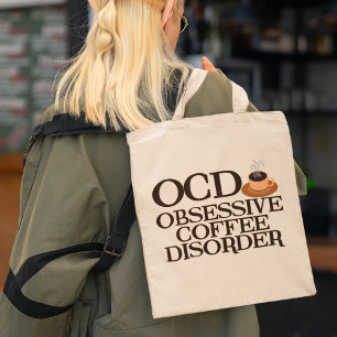 Funny Coffee Addict Tote Bag