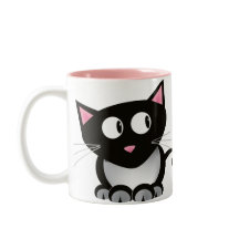 Funny Coffee black with cat hair Mug