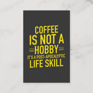Funny Coffee Business Card
