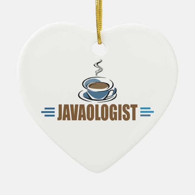 Funny Coffee Ceramic Tree Decoration (Front)