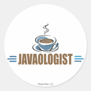 Funny Coffee Classic Round Sticker