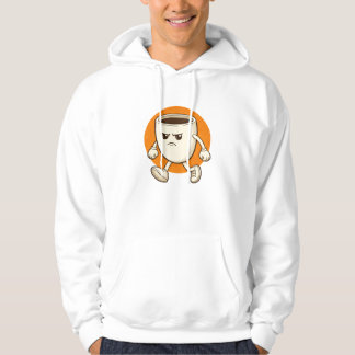 Funny Coffee Cup Cartoon Character Hoodie