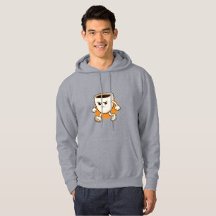 Funny Coffee Cup Character Hoodie